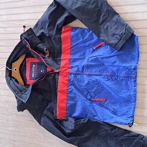 Hollister California Y2k Lightweight Zipped Colorblock Hooded Windbreaker Jacket